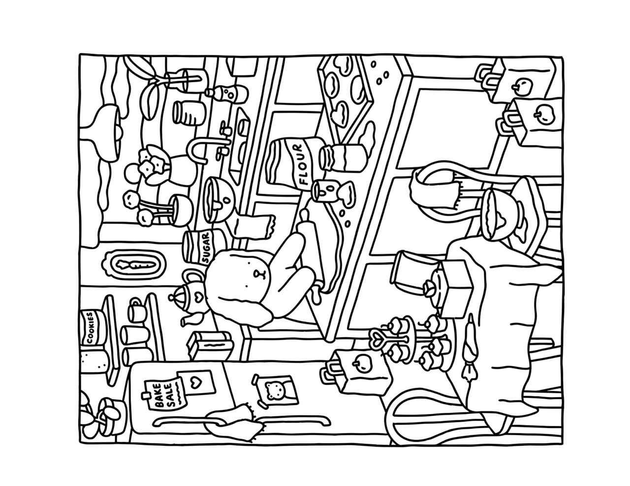 Bobbie Goods preparando doces para uma feira de bolos caseiros