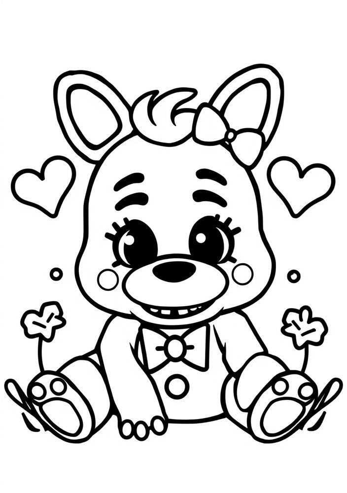 Desenho da Chica para colorir