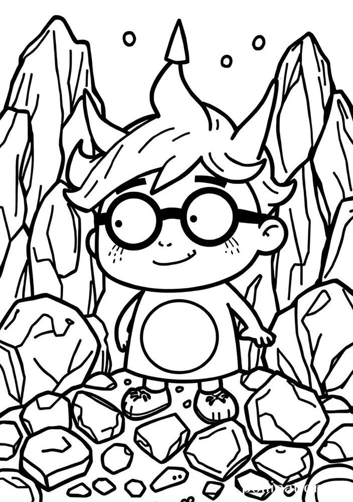 Desenho da Maud Pie com seu humor único para colorir