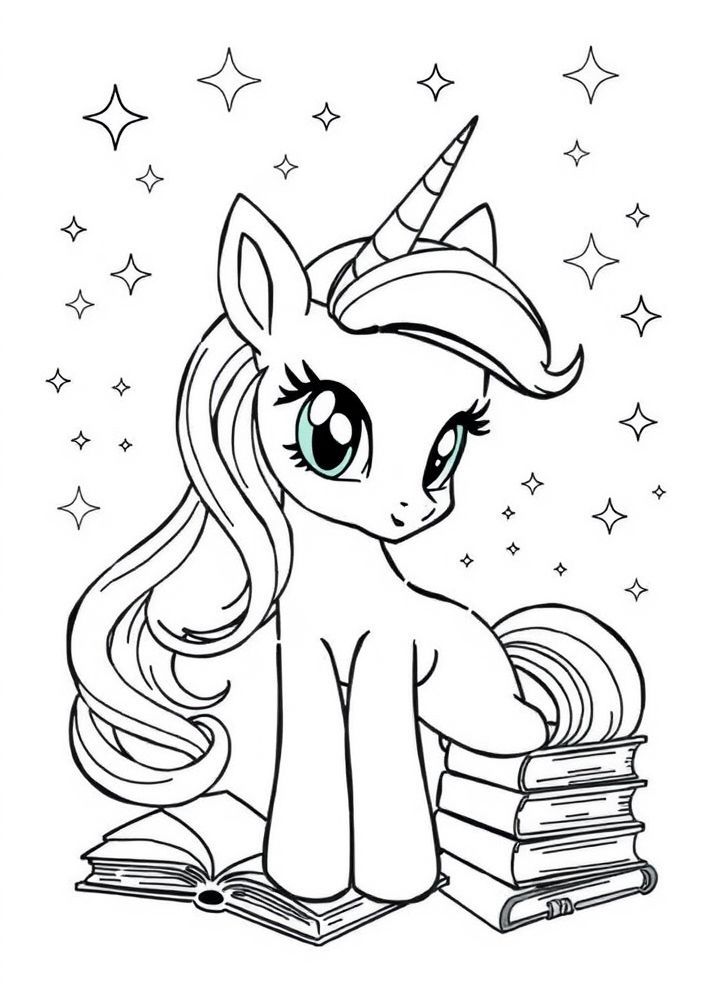 Desenho da Twilight Sparkle para colorir