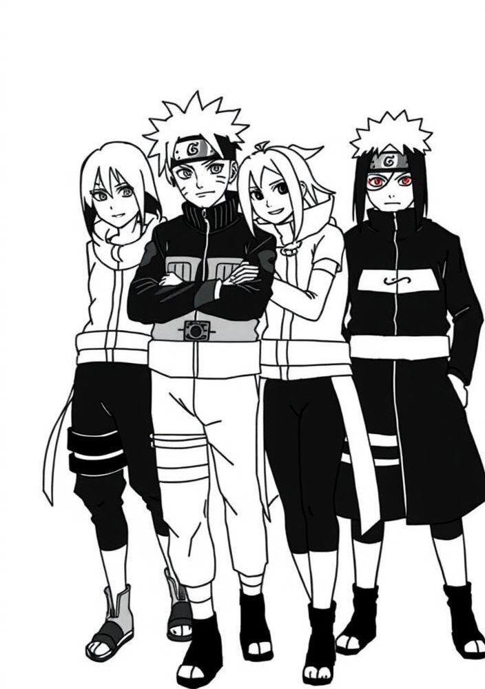 Desenho da equipe 7 para colorir