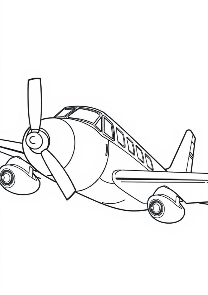 Desenho de Avião de Reconhecimento para colorir