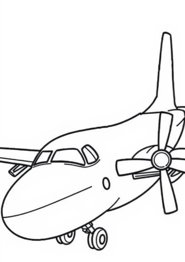 Desenho de Avião de Treinamento para colorir