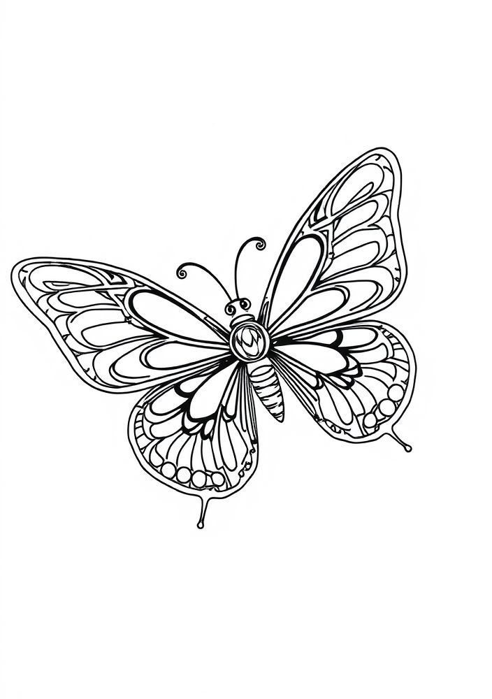 Desenho de Borboleta para Colorir