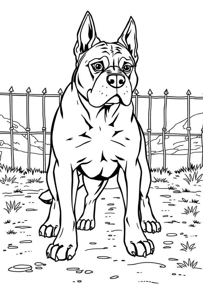 Desenho de Cão de Guarda para colorir