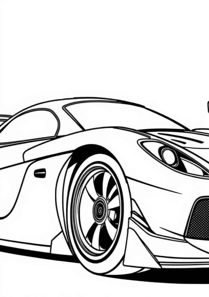 Desenho de Carro Incrível para colorir