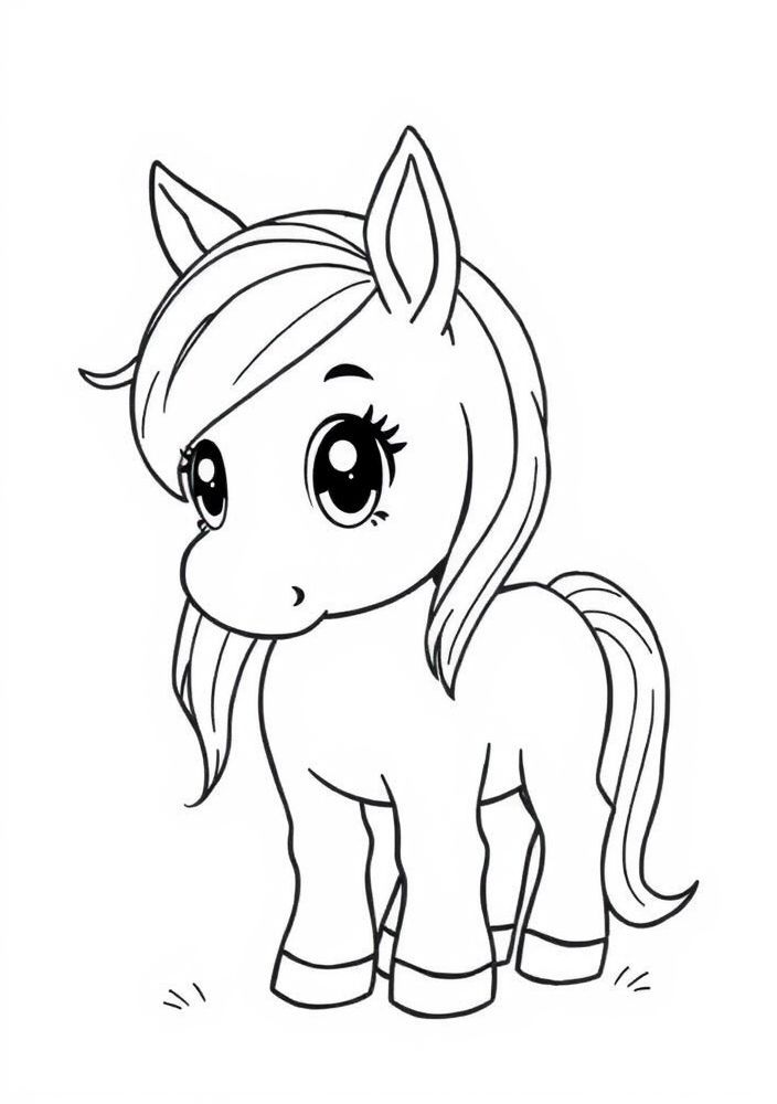 Desenho de Cavalinho para Colorir