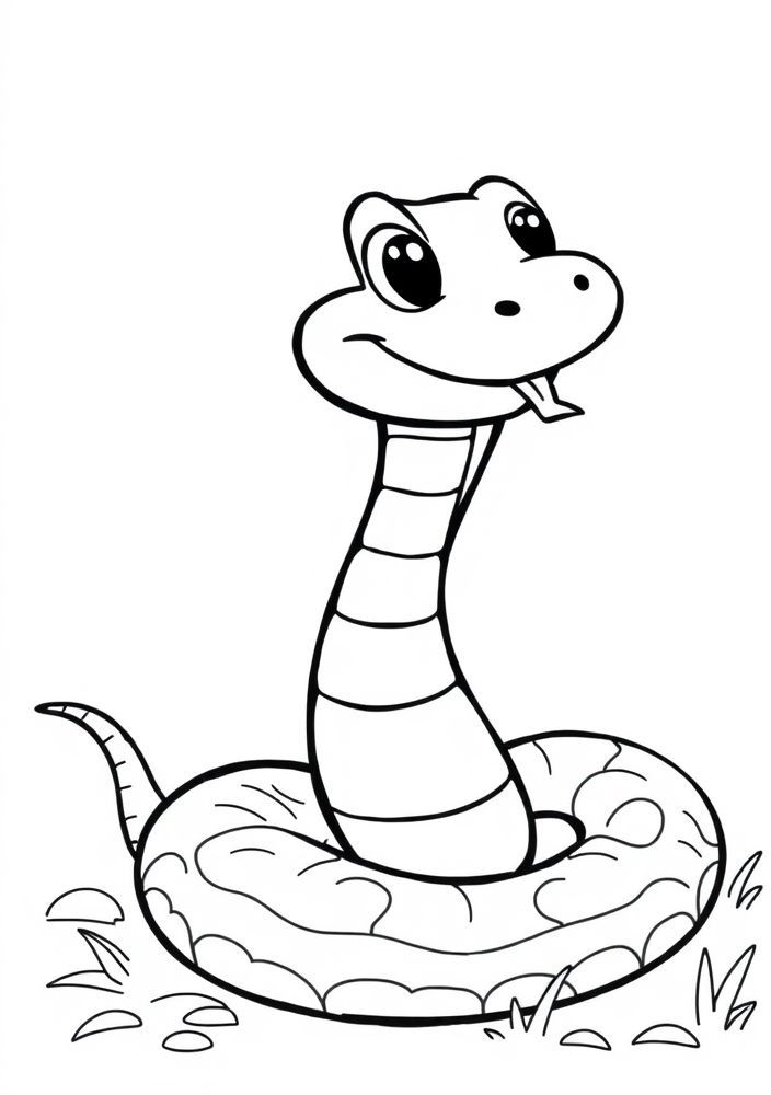 Desenho de Cobra para colorir