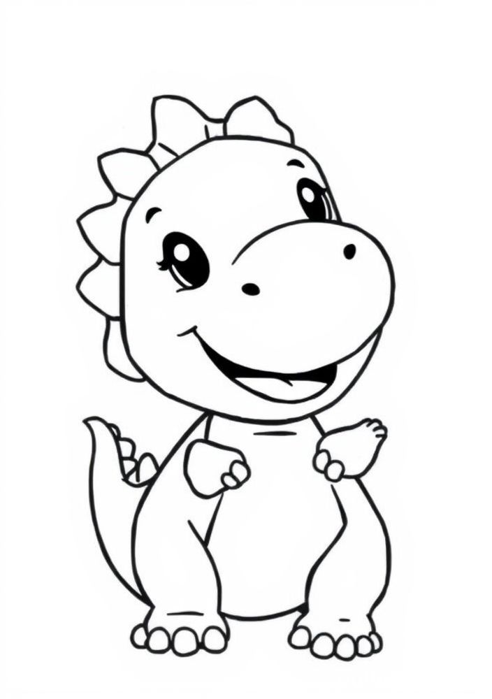Desenho de Dinossauro para Colorir