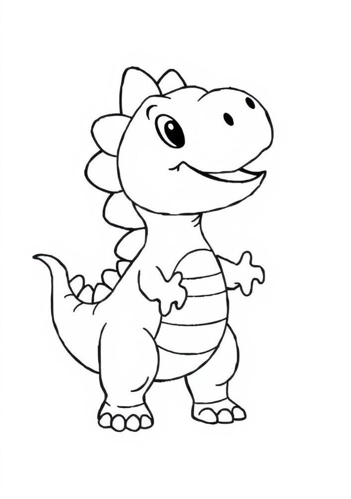 Desenho de Dinossauro para colorir