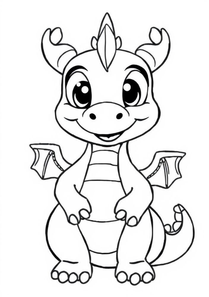 Desenho de Dragão para colorir
