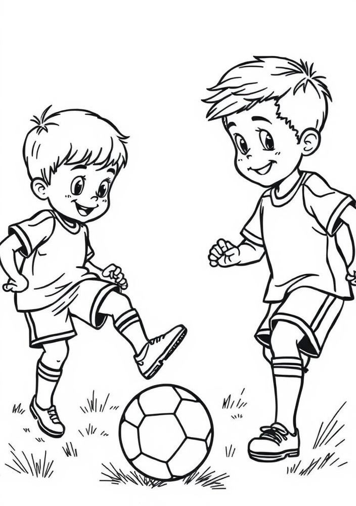 Desenho de Futebol para colorir
