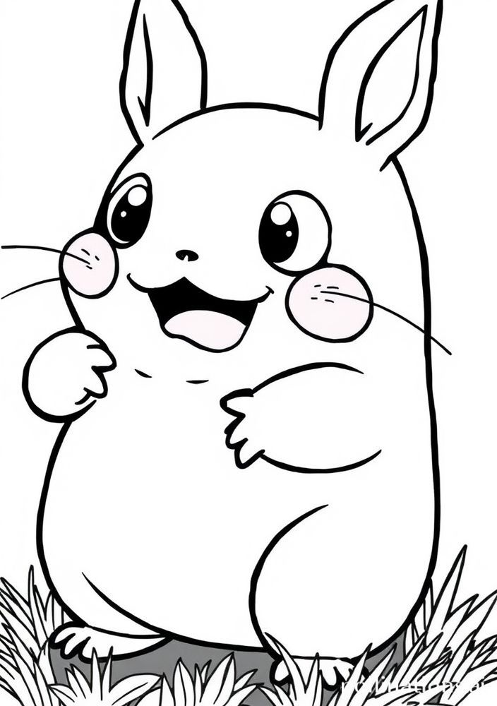 Desenho de Gengar brincando para colorir