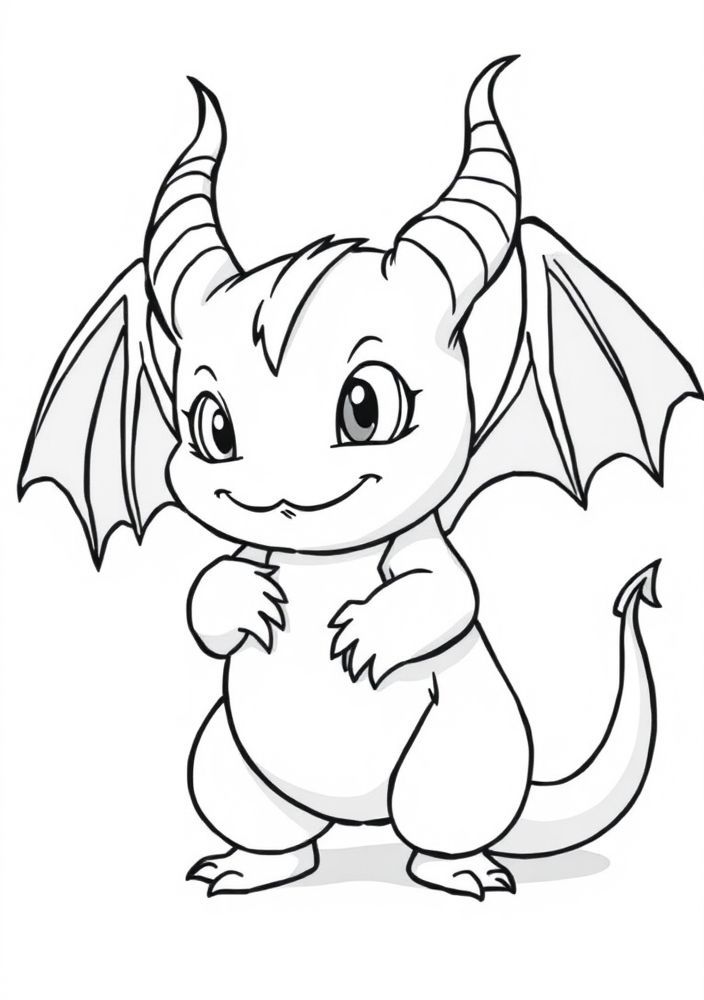 Desenho de Gengar com um sorriso travesso para colorir