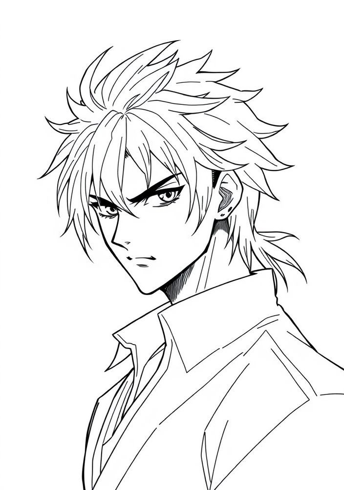 Desenho de Giyu Tomioka para colorir