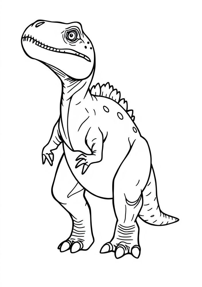 Desenho de Iguanodon para colorir