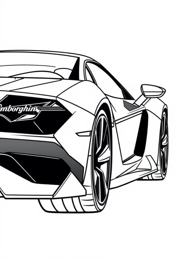 Desenho de Lamborghini 405 para colorir