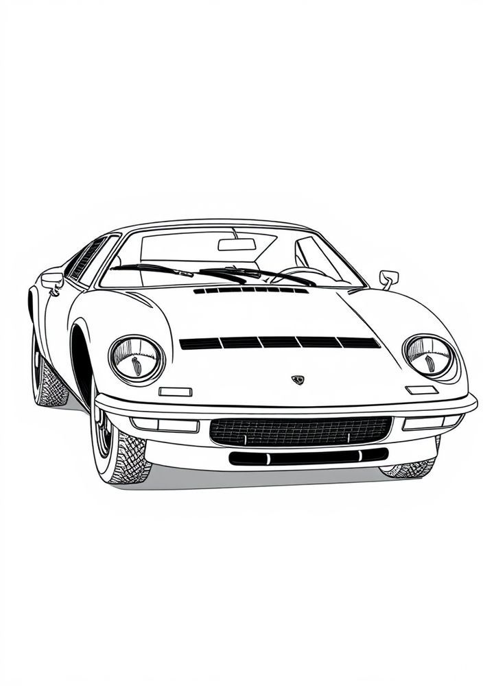 Desenho de Lamborghini 694 para colorir
