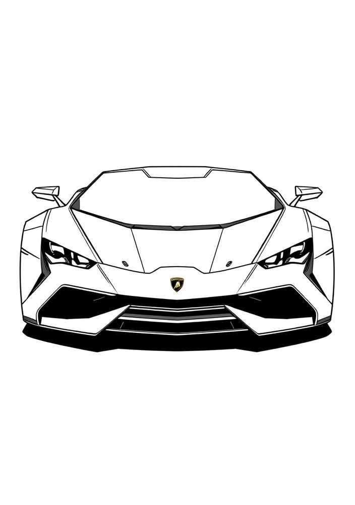 Desenho de Lamborghini Asterion para colorir