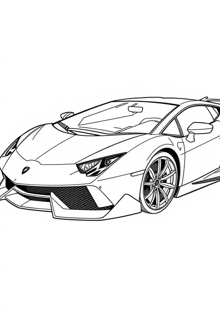 Desenho de Lamborghini Centenario para colorir