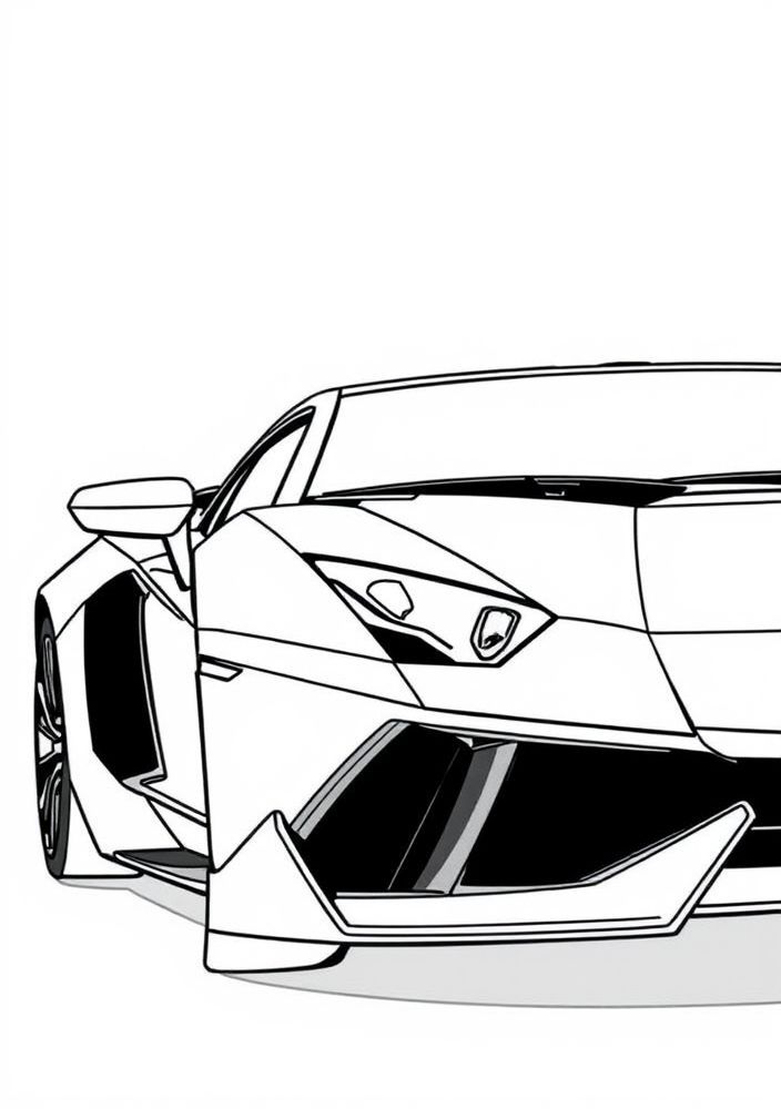 Desenho de Lamborghini Centenario para colorir