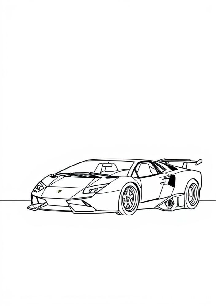 Desenho de Lamborghini Countach para colorir