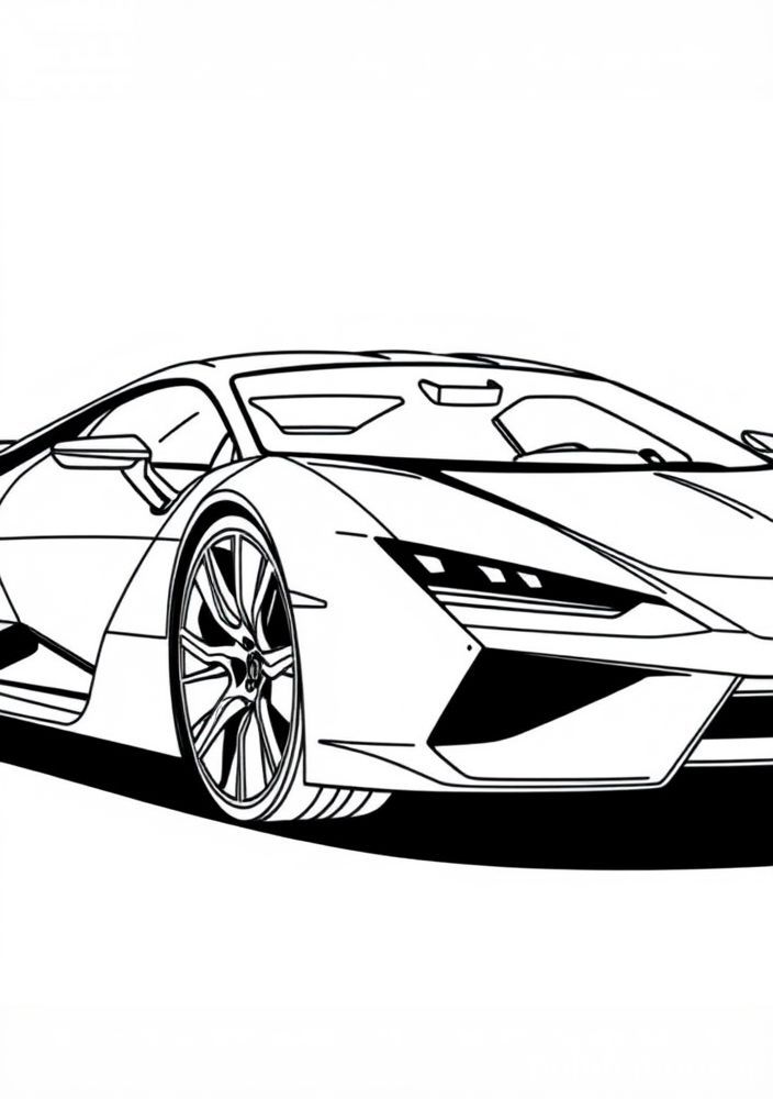 Desenho de Lamborghini Sian para colorir