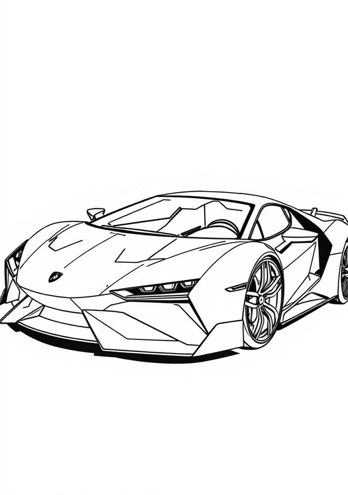 Desenho de Lamborghini Sian para colorir