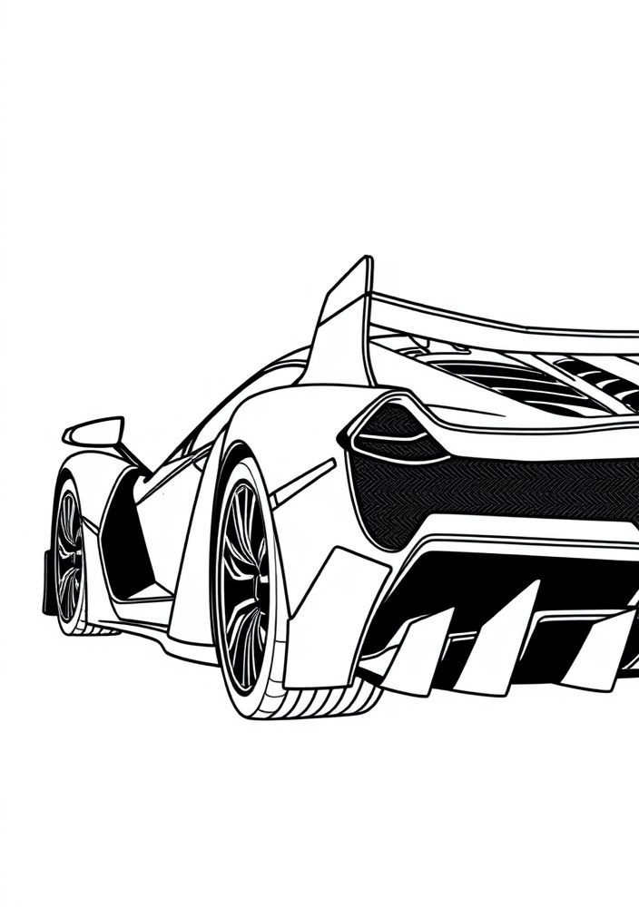 Desenho de Lamborghini Veneno para colorir