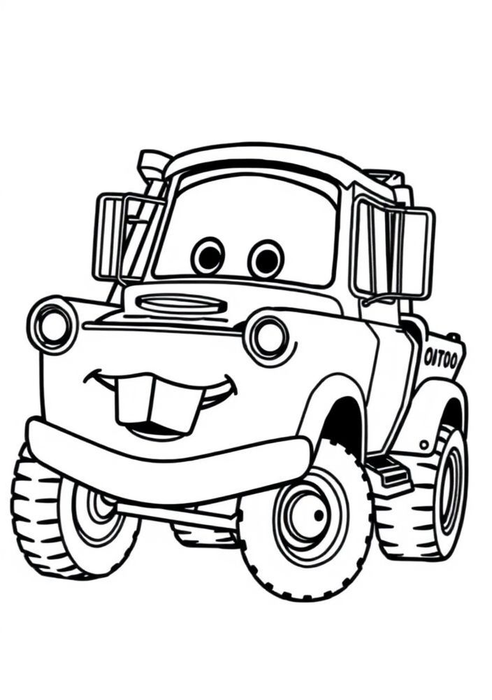 Desenho de Mater para colorir