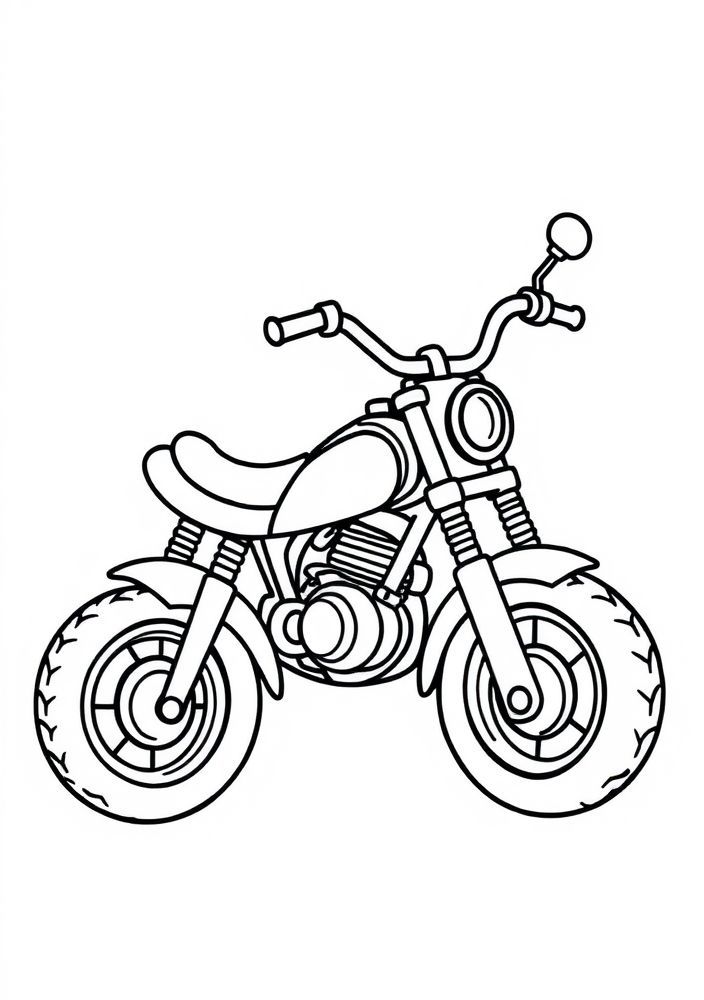 Desenho de Mini Moto para colorir