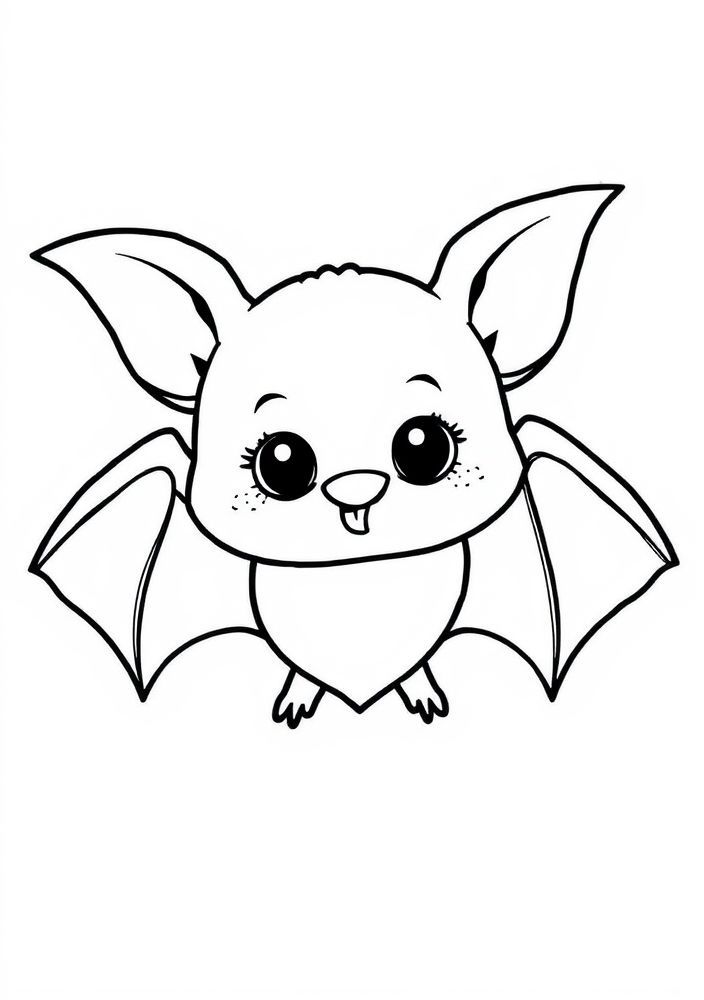 Desenho de Morcego para colorir