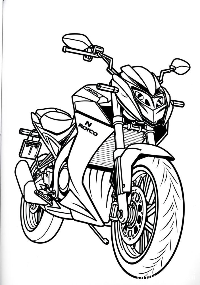 Desenho de Mota Elettrica para colorir