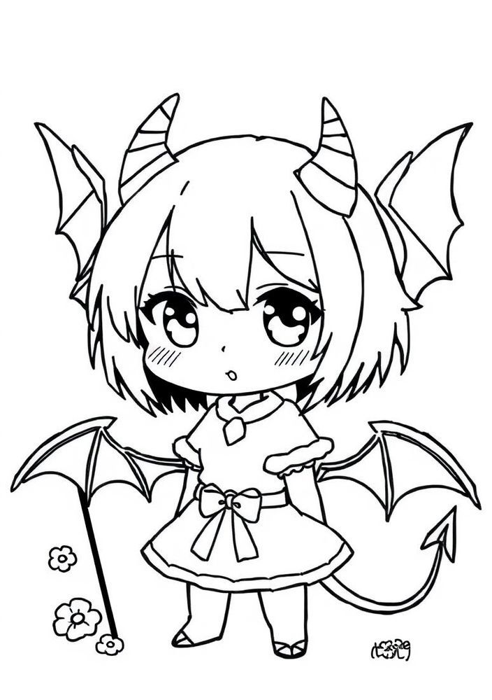 Desenho de Nezuko Kamado para colorir