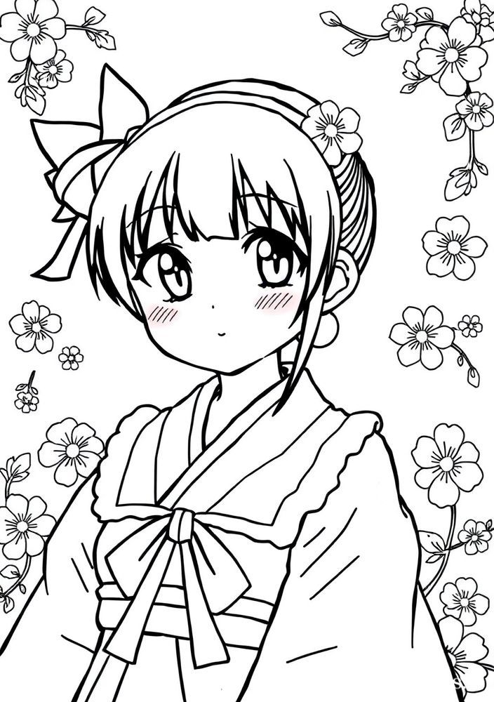 Desenho de Nezuko Kamado transformada para colorir