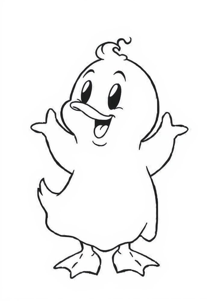 Desenho de Pato Fantasma para colorir