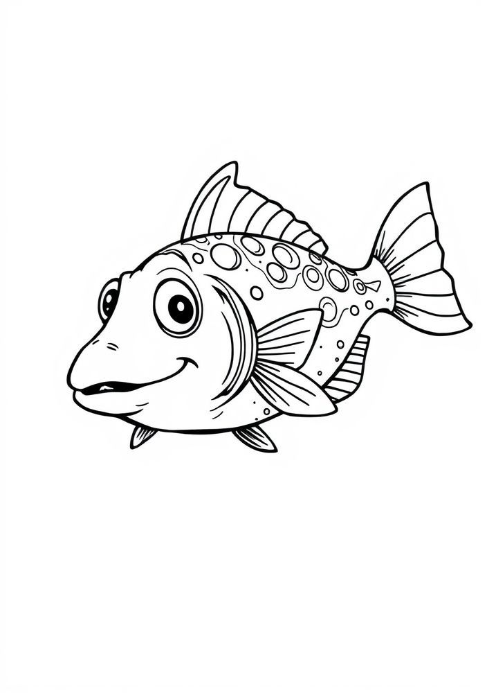 Desenho de Peixe-Cachorrinho para colorir