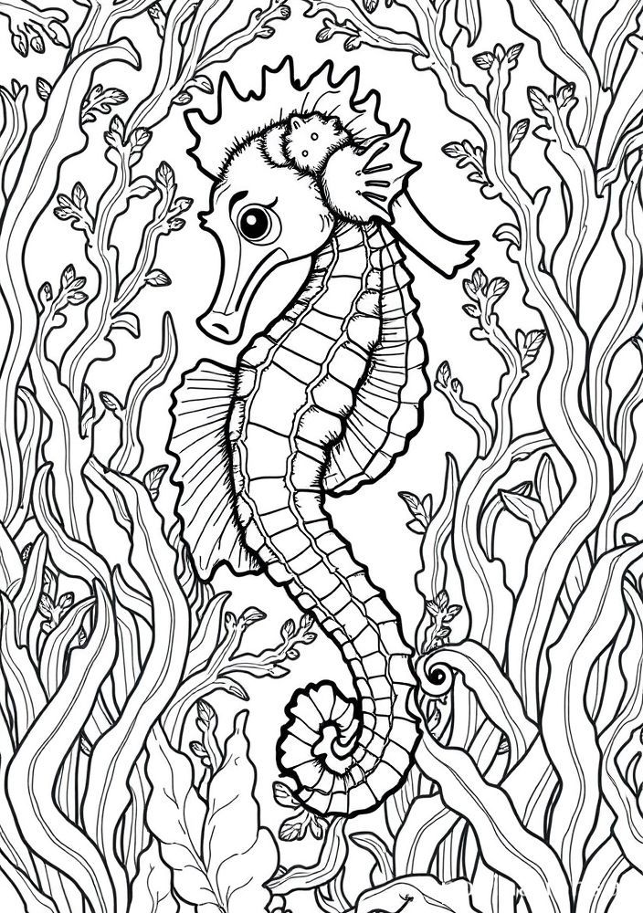 Desenho de Peixe Criador-de-Cavalo para colorir