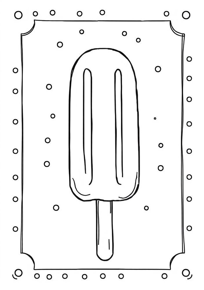 Desenho de Picole para colorir