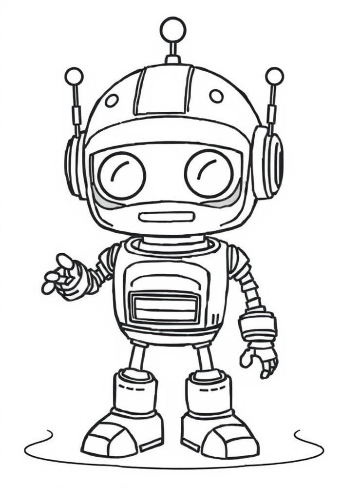 Desenho de Robot de Lata para colorir