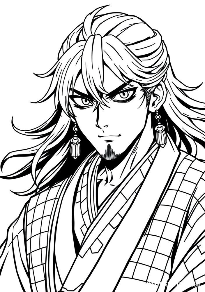 Desenho de Tanjiro Kamado para colorir