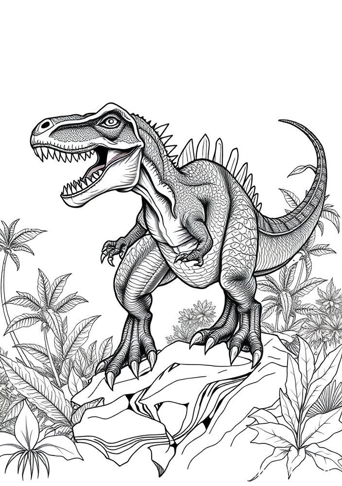 Desenho de Velociraptor em Aventura