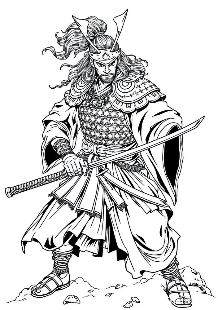 Desenho de Yoriichi Tsugikuni para colorir