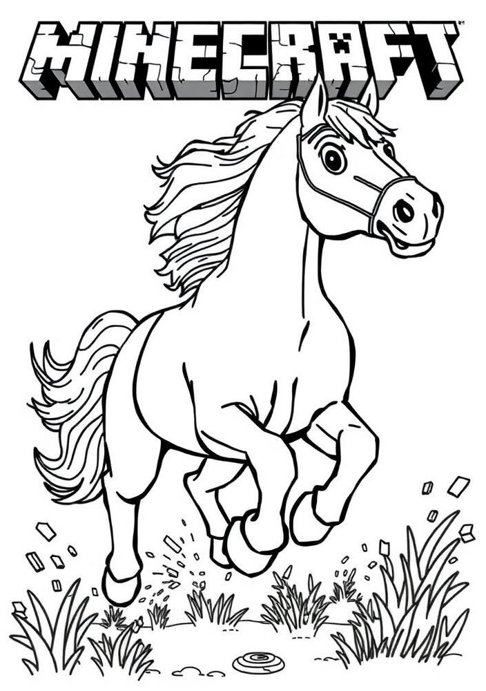 Desenho de cavalo para colorir