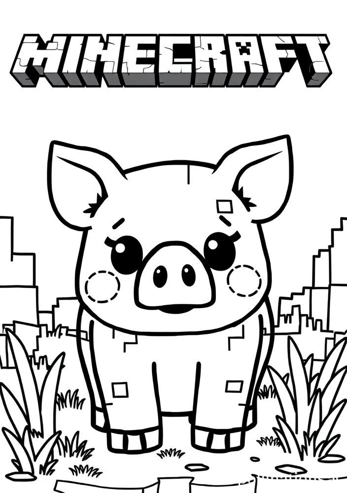 Desenho de porquinho (Pig) para colorir