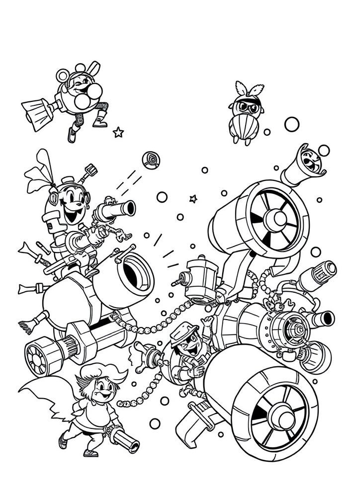 Desenho do Canhão do jogo para colorir