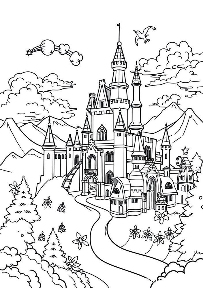 Desenho do Canterlot para colorir