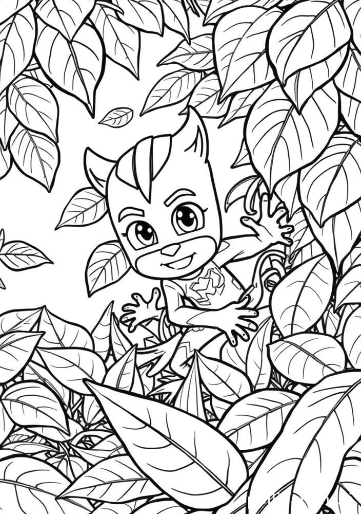 Desenho do Gekko se escondendo para colorir