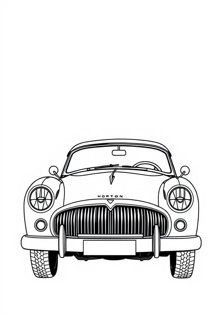 Desenho do Hudson Hornet para colorir