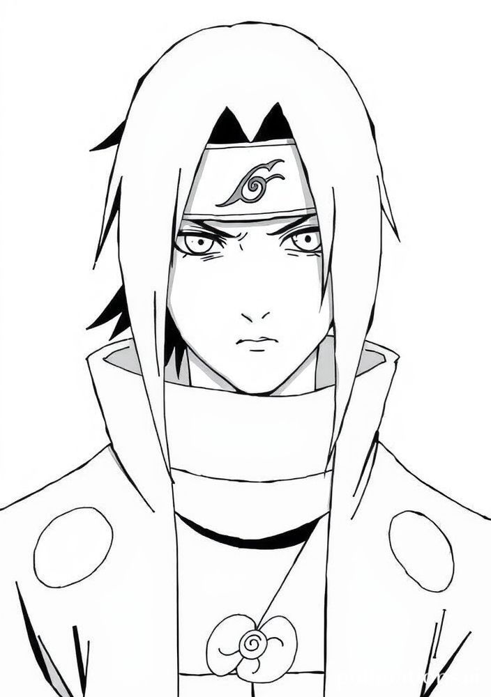 Desenho do Itachi Uchiha para colorir